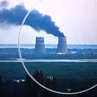 Fire Burning Within Territory Of The Zaporizhzhia Nuclear Power Plant