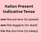Italian Present Indicative Tense