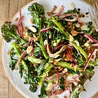 The trickiness of purple sprouting broccoli & a spelt & anchovy salad in exaltation