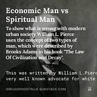 Economic Man vs Spiritual Man 