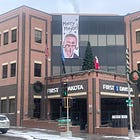 Elf defaces picture of mayor hanging over downtown Sioux Falls