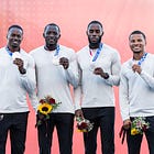Canadian men’s 4 x 100m relay team receive upgraded silver medals from Tokyo 2020