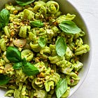 avocado pasta salad with butter beans & basil