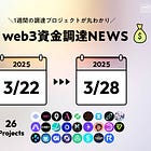 ビットコイン準備金に保険を提供するTabit Insuranceが$40M調達、Rainが$24.50M調達、他全26PJ【資金調達PJまとめ】