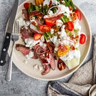 Grilled Wedge Steak Salad + Intentional Eating Part 5 (The Practice)