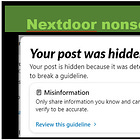 Nextdoor reverses ban on our post on the attack on DISD by the right as misinformation. Homophobes get Nextdoor support.