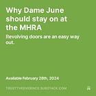 Why Dame June should stay on at the MHRA