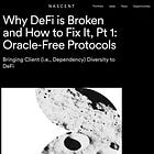 【Nascent】DeFiのセキュリティ問題を解決する監査ツールを開発 / DeFiが金融のメインストリームになるにはオラクルフリープロトコルが解決策！？