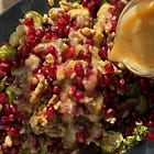 Roasted Brussels Sprouts with Honey Blue Cheese Vinaigrette