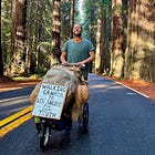 Environmentalist Robin Greenfield stops by Sebastopol on his 1,625 mile walk