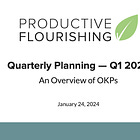 RECORDING: January 24, 2024 Quarterly Planning Session