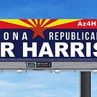 How Arizona Republicans for Harris redesigned their signs so they’re easier to read