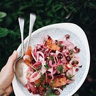 Sicilian salad with fennel & pomegranate jewels