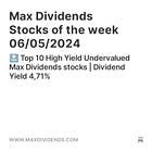 Max Dividends Stocks of the week 06/05/2024