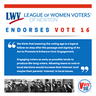 Major progress for Vote 16 with the League of Women Voters