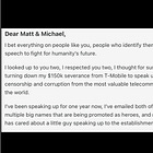 DEAR MATT TAIBBI & MICHAEL SHELLENBERGER