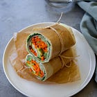 Wraps aux légumes croquants