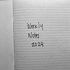 Weekly Notes #0