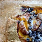 Gluten Free Blueberry Peach Galette (Pie!)