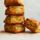 Flaky Cheese and Pickle Scones