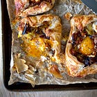 Leek, feta & zaatar pide-tart-thingy