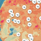 Un mapa interactivo de escuelas e islas de calor
