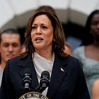 Harris praises Biden at first public event since announcing presidential bid