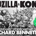 A First Look At Godzilla & Kong: The Cinematic Storyboard Art of Richard Bennett