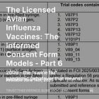 The Licensed Avian Influenza Vaccines: The Informed Consent Form Models - Part 6