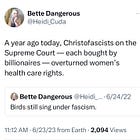 ICYMI: ‘Birds Still Sing Under Fascism’ - In a Post-Roe World