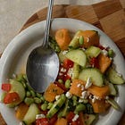 Tangy Ginger, Edamame & Fruit Salad