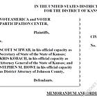 Federal judge in Kansas finds personalized mail ballot requests by third parties are "inherently expressive conduct that the First Amendment embraces"