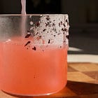 Non Alcoholic Rhubarb Margarita