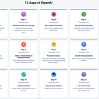 12 Days of OpenAI - Comprehensive summary. 