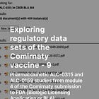 Exploring regulatory data sets of the Comirnaty vaccine - 9 