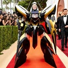 Elon Wears Gaudy Tesla Mech Suit to Oscars