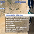Aid Routes To Facilitate Humanitarian Aid Into And Across Gaza