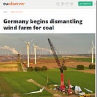 Germany Scraps Wind Farm for Coal Mine After Shutting Last Nuclear Plants