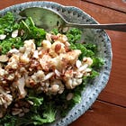 Wilted Kale Salad & Warm Shallot Vinaigrette