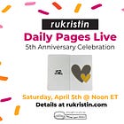 Celebrate 5 Years of Daily Pages with Us!