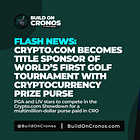 Crypto.com Becomes Title Sponsor of World’s First Golf Tournament with Cryptocurrency Prize Purse