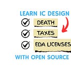 How to Learn Chip Design With Open-Source EDA Tools