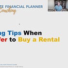 Financing Tips When Writing an Offer to Buy a Rental