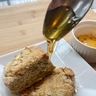 Gluten Free Rosemary Cheddar Biscuits with Hot Honey