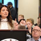 "There Are Still City Workers Who Need Justice" Incumbent City Council Candidate Inna Vernikov Backs "Reinstate and Compensate" Movement at Republican Club
