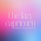 the lazy capricorn logo