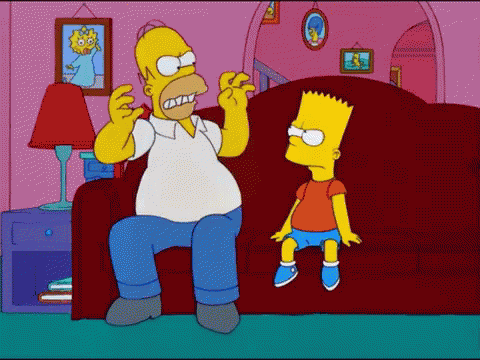 Homer Choking Bart GIFs | Tenor