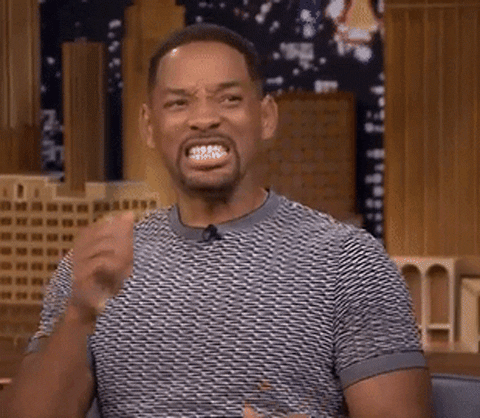 A GIF of Will Smith clapping his hands
