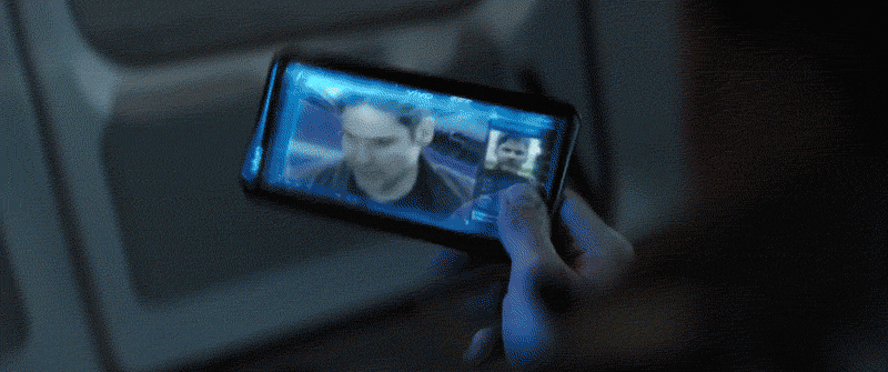 Tony Stark and his Chinese-branded smartphone in ‘Captain America: Civil War.’