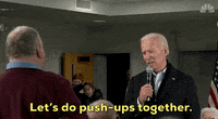 Joe Biden Pushups GIF by GIPHY News